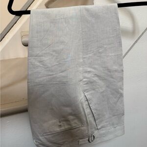 Light Gray Cotton / Linen pants from suitsupply